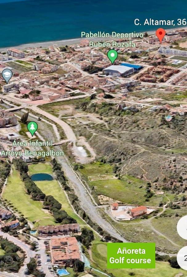 Apartmán Atico Con Piscina, Golf, Vistas Al Mar Torre de Benagalbon Exteriér fotografie